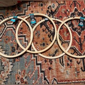 Wooden Embroidery Hoops Set